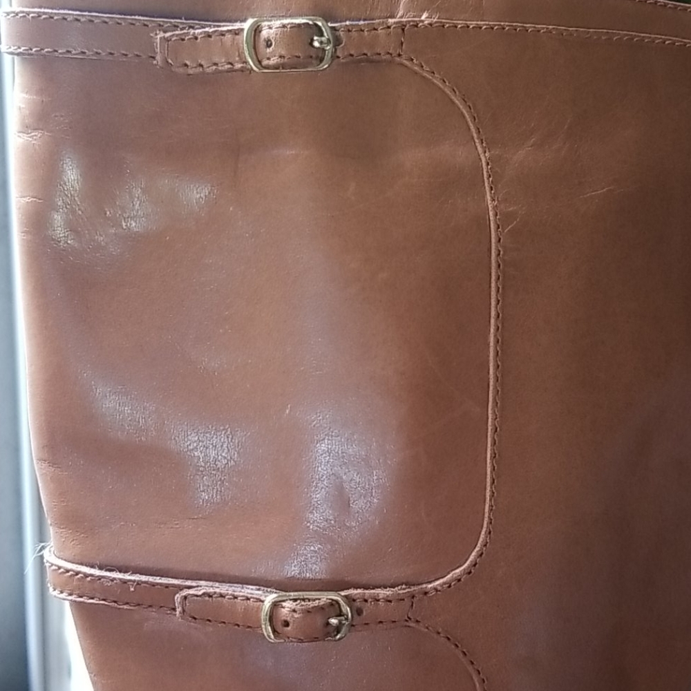 Ralph Lauren Vallerie Amber Cognac Boots - Picture 9 of 12